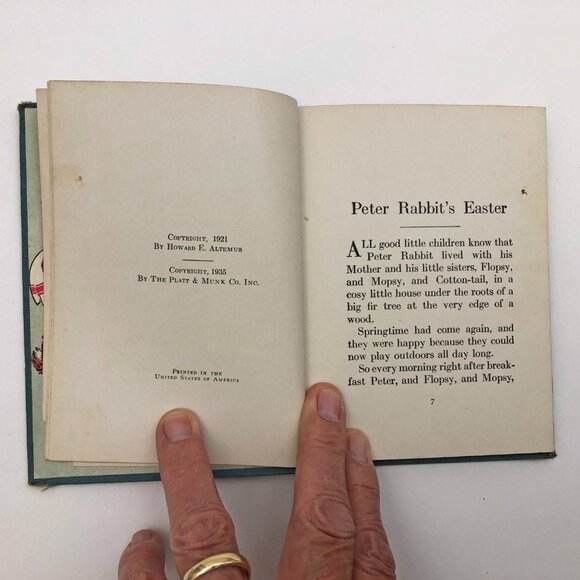 Peter Rabbit's Easter Wee Books for Wee Folks Linda Stevens Almond Illustrated - Picture 9 of 11